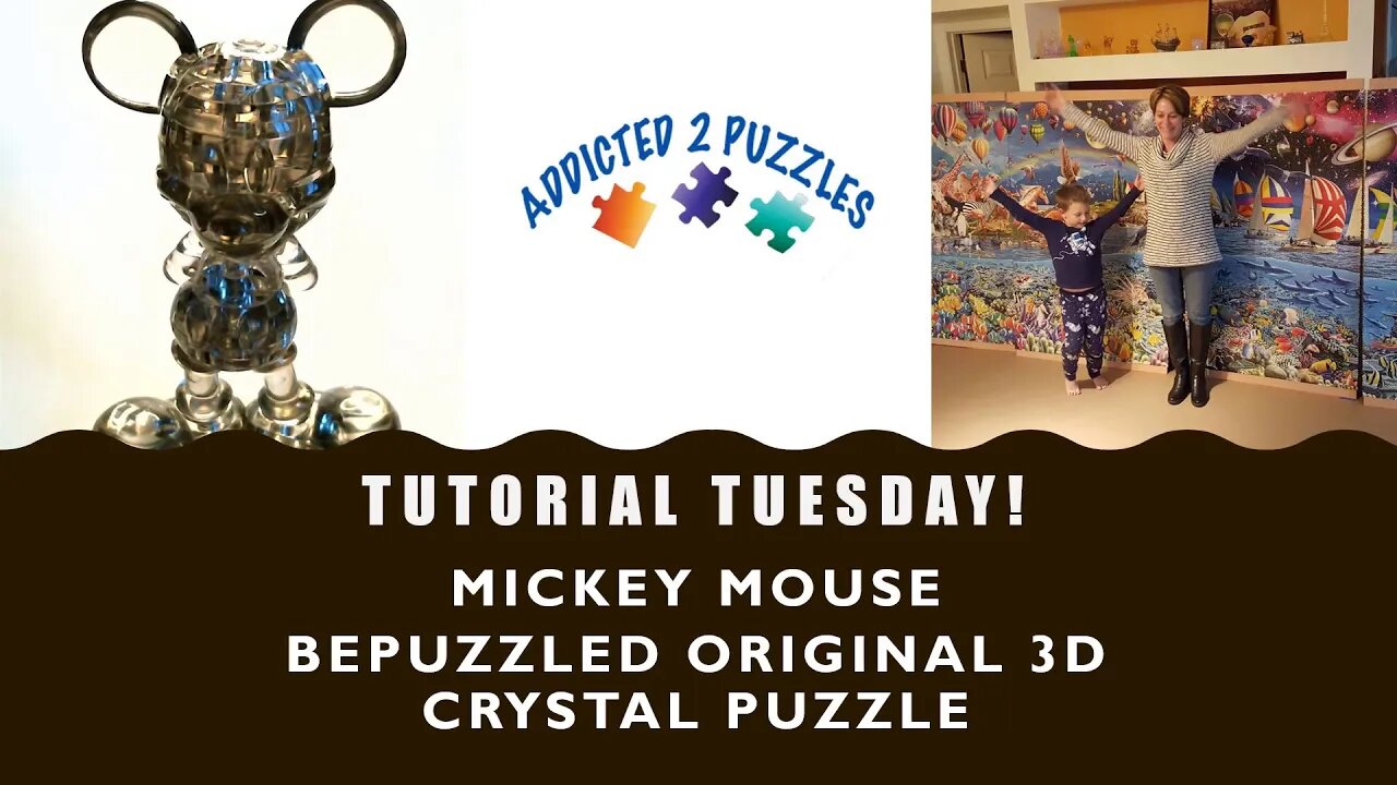 Mickey Mouse 3D Crystal Puzzle Tutorial