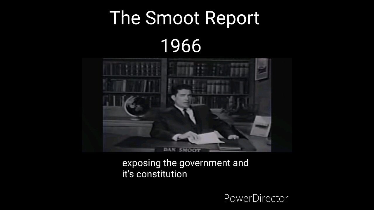 the Smoot Report part 1