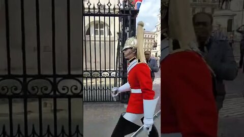 make way she shouts #horseguardsparade