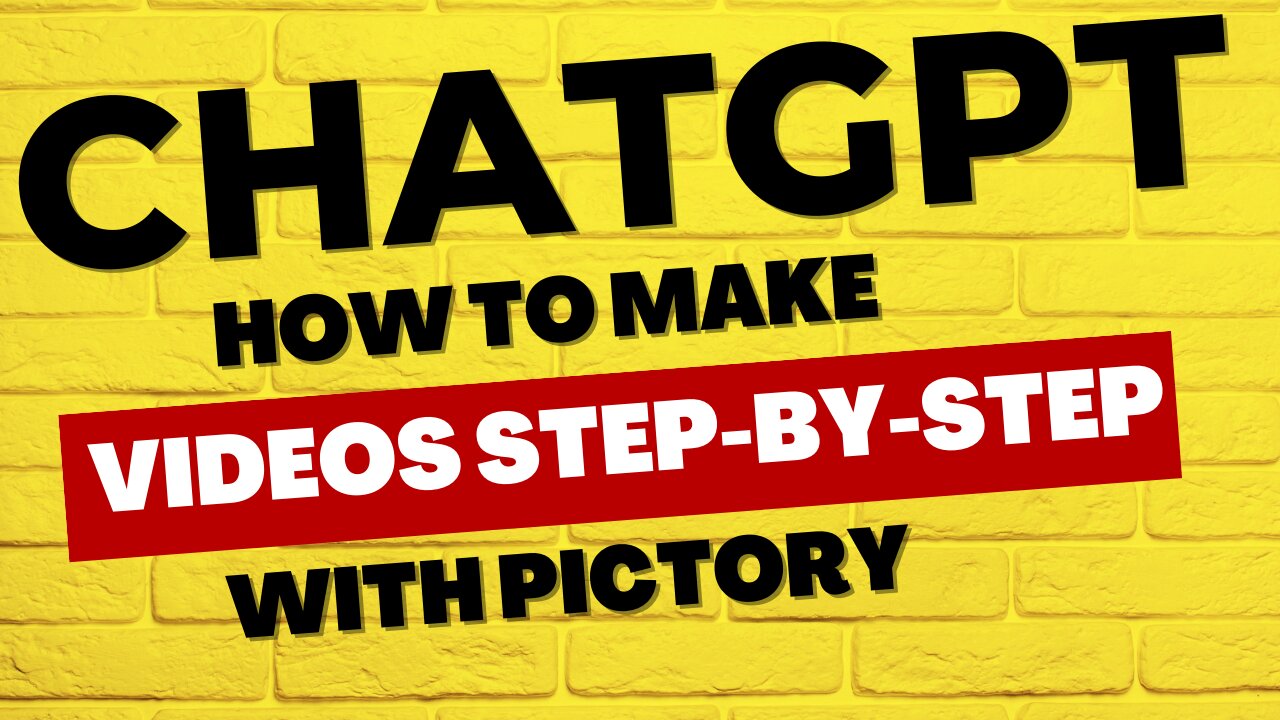 How To Create Videos With ChatGPT and Pictory Step By Step