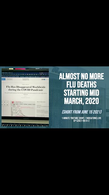 Almost No more flu deaths starting mid March, 2020 (Short from June 15, 2021)