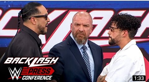 Damian Priest's Face-Of-Face With Bad Bunny Sping Out Control:Wwe Backlash Press Conference.