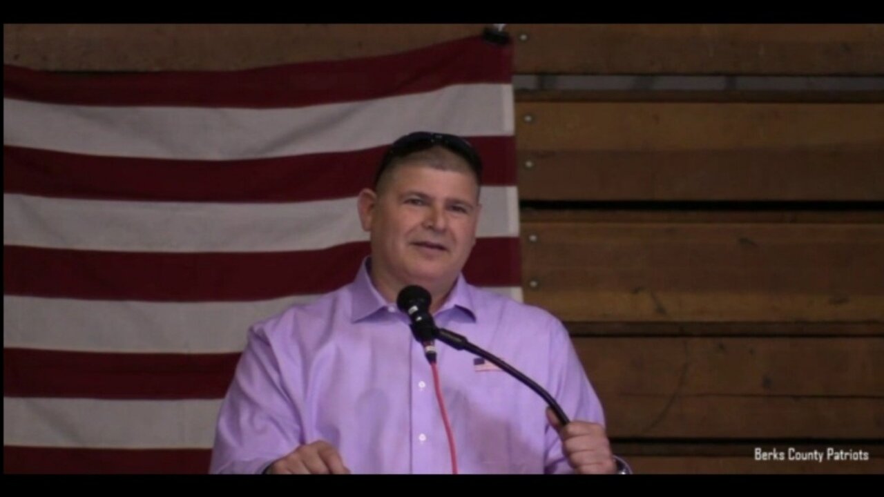 Candidate for Berks Co. Commissioner Dave Golowski - Speech at the Berks County Patriots- 4-20-23