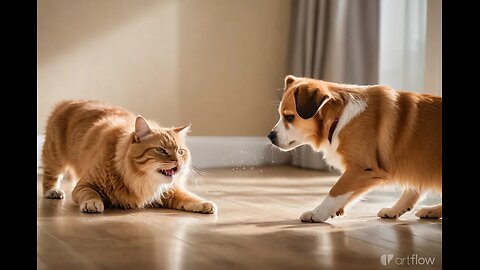 Furry Comedy Hour: Cats and Dogs Bringing Laughter to the Backyard