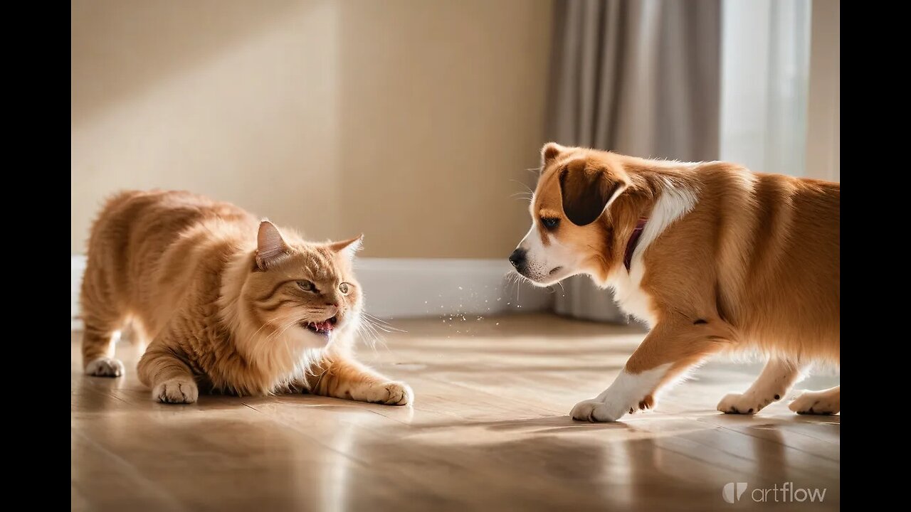 Furry Comedy Hour: Cats and Dogs Bringing Laughter to the Backyard