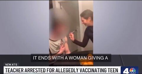 High School Teacher Gives a 17-Year-Old an “At Home” Vaccine