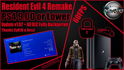 Resident Evil 4 Remake Deluxe Edition v1.02 + All DLC Fully Backported PS4 9.00 or Lower