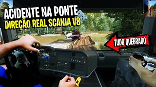 POV - DIREÇÃO REAL - SCANIIA MOTOR CUMMINS V8 - Logitech G25