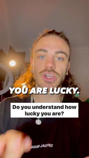 YOU ARE LUCKY! Watch this!