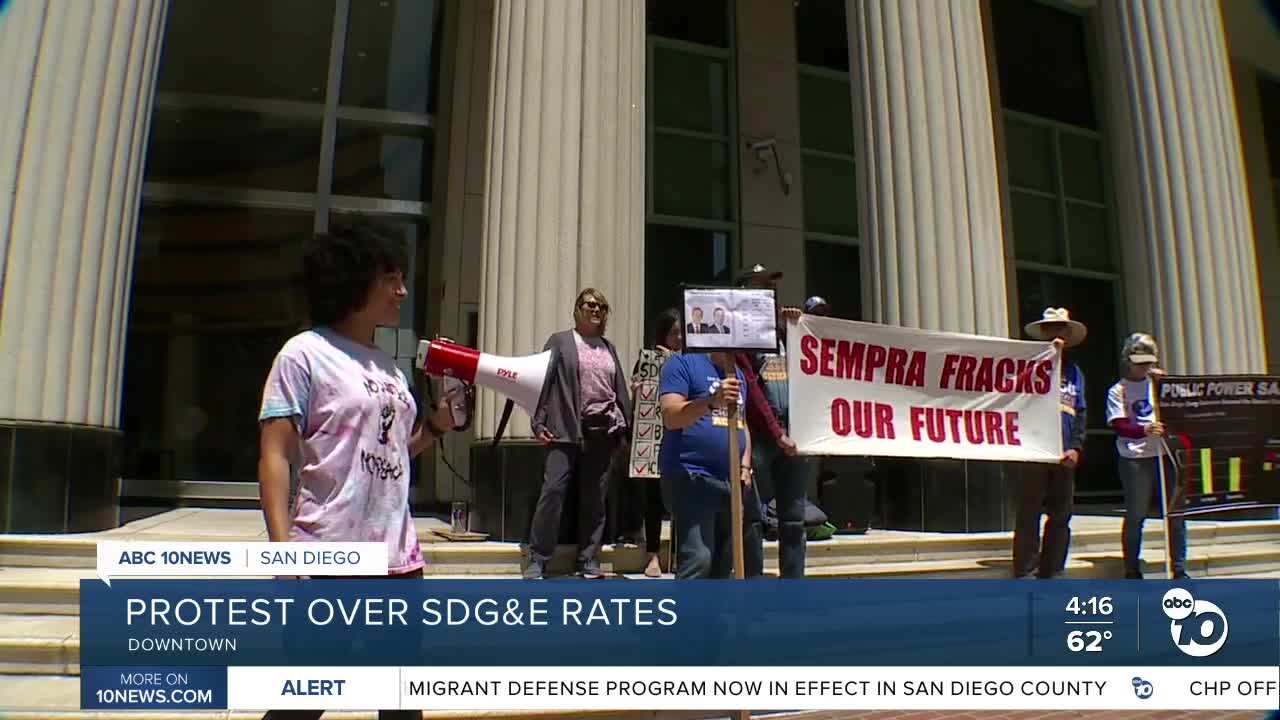 Protest over SDG&E rates