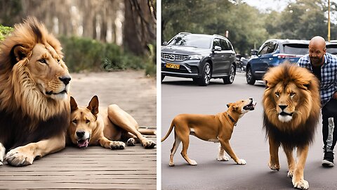 🐶Pranking Dog with Lion | Fake Tiger Prank on Dog❤️ | Fake Lion Prank!😂🔥