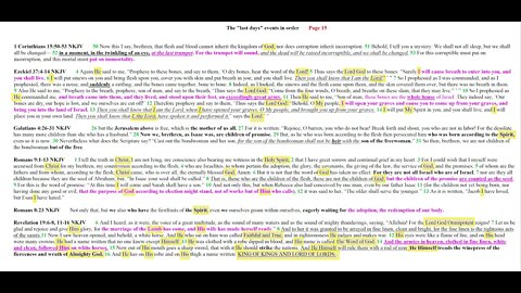 The last days events in order Page 15