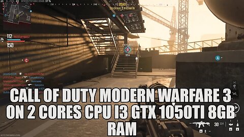 Call of Duty Modern Warfare 3 beta on GTX 1050Ti Core i3 6100