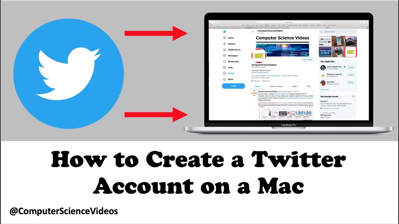 How to CREATE a Twitter Account on a Mac - The Official Beginner's Guide | New