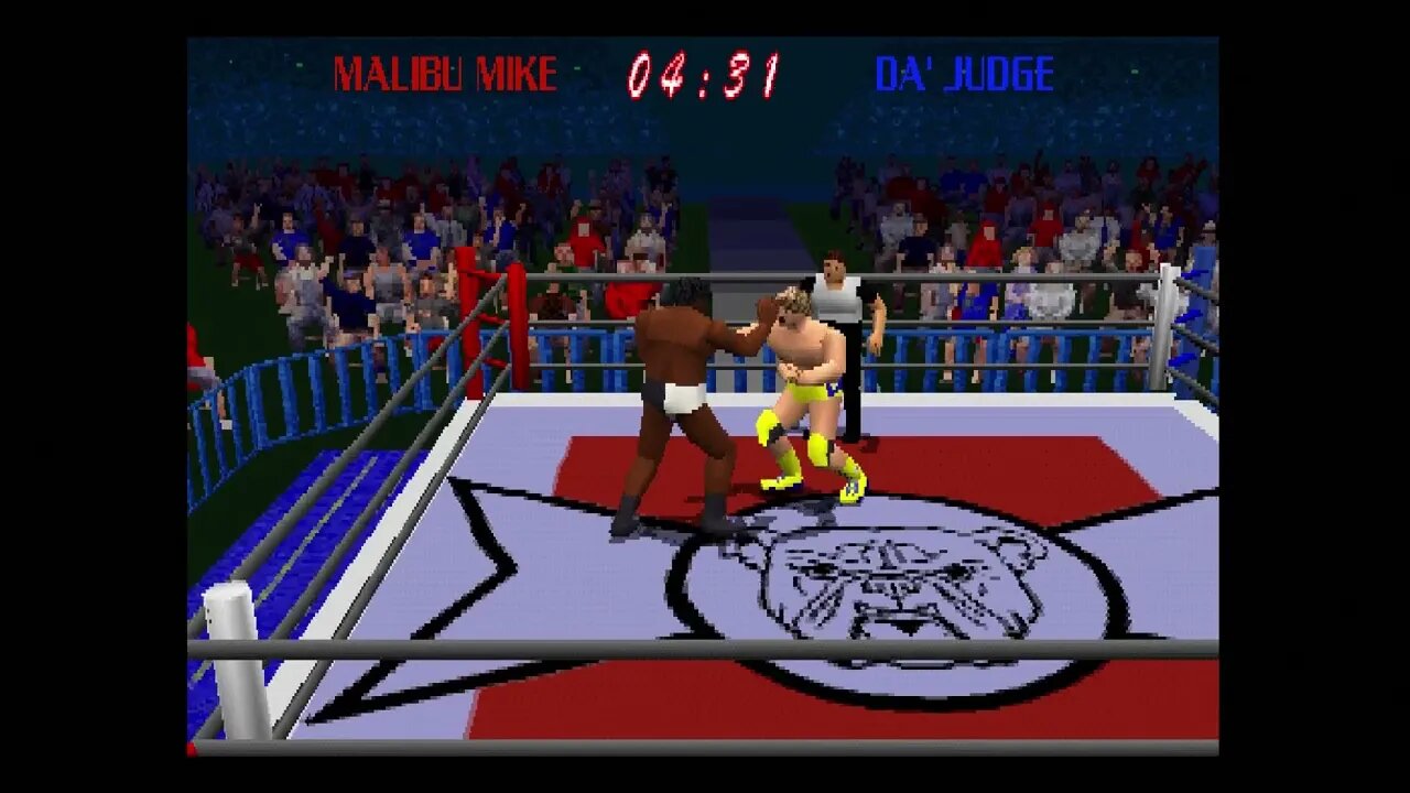 Power Move Pro Wrestling (PS1) Gameplay Sample