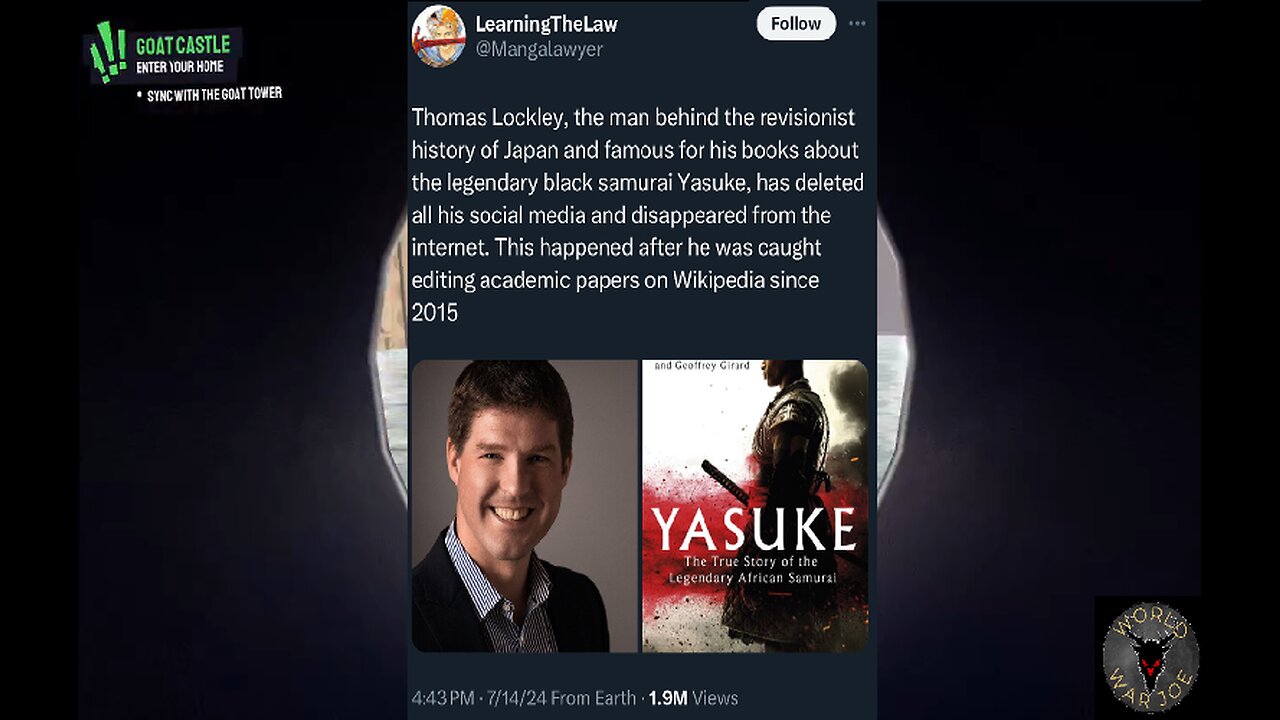 Down With the Ship: Yasuke Historian on the Run