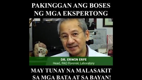 Pakinggan Ang Boses ng mga Ekspertong May Tunay na Malasakit sa mga Bata at sa Bayan!