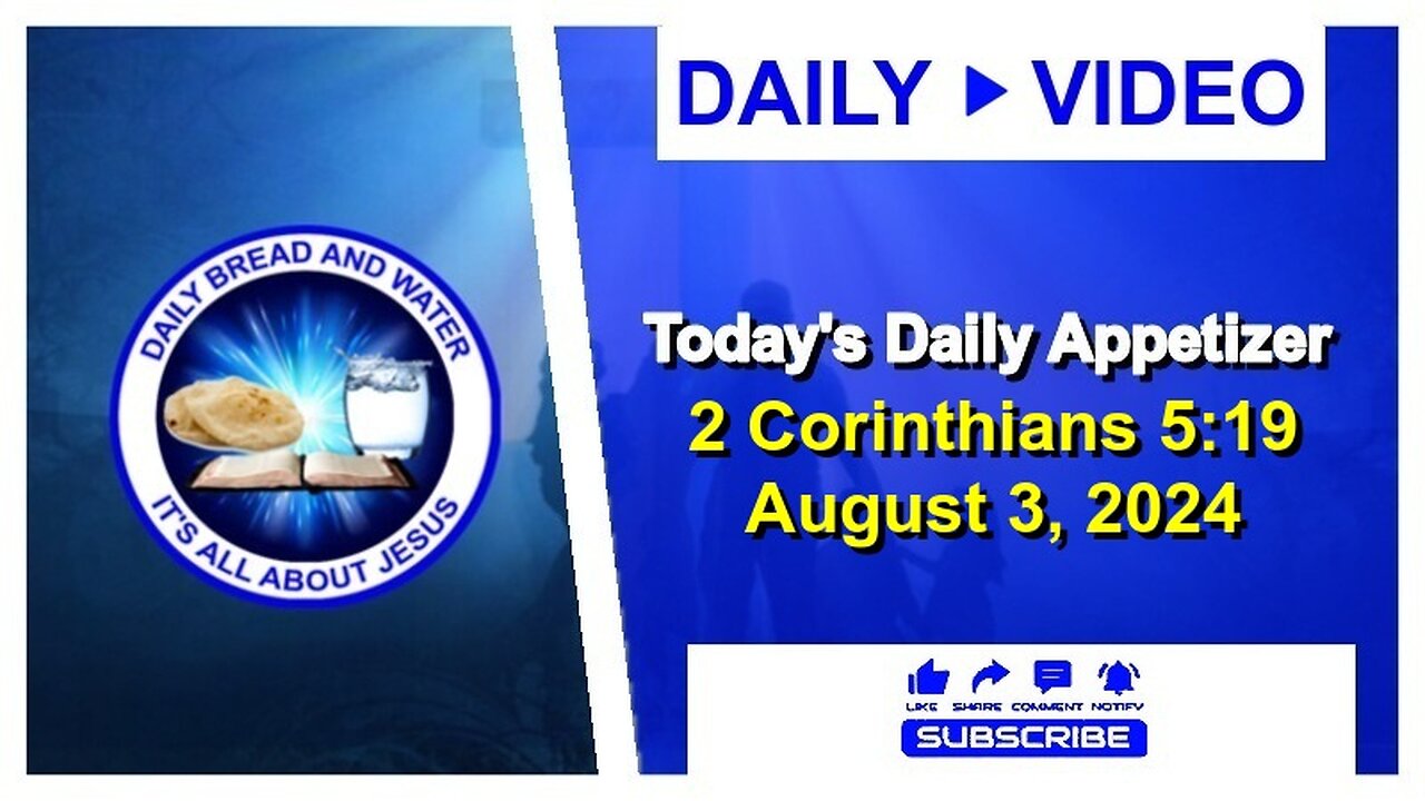 Today's Daily Appetizer (2 Corinthians 5:19)