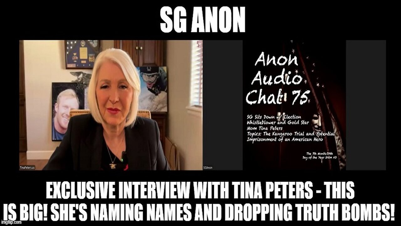 SG Anon: Exclusive Interview With Tina Peters - This is BIG! She's Naming Names & Dropping