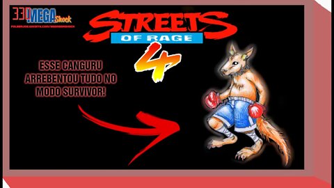 STREETS OF RAGE 4 MR.X NIGHTMARE - CANGURU ARREPIA NO MODO SURVIVOR! PASSAMOS DO LEVEL 30!