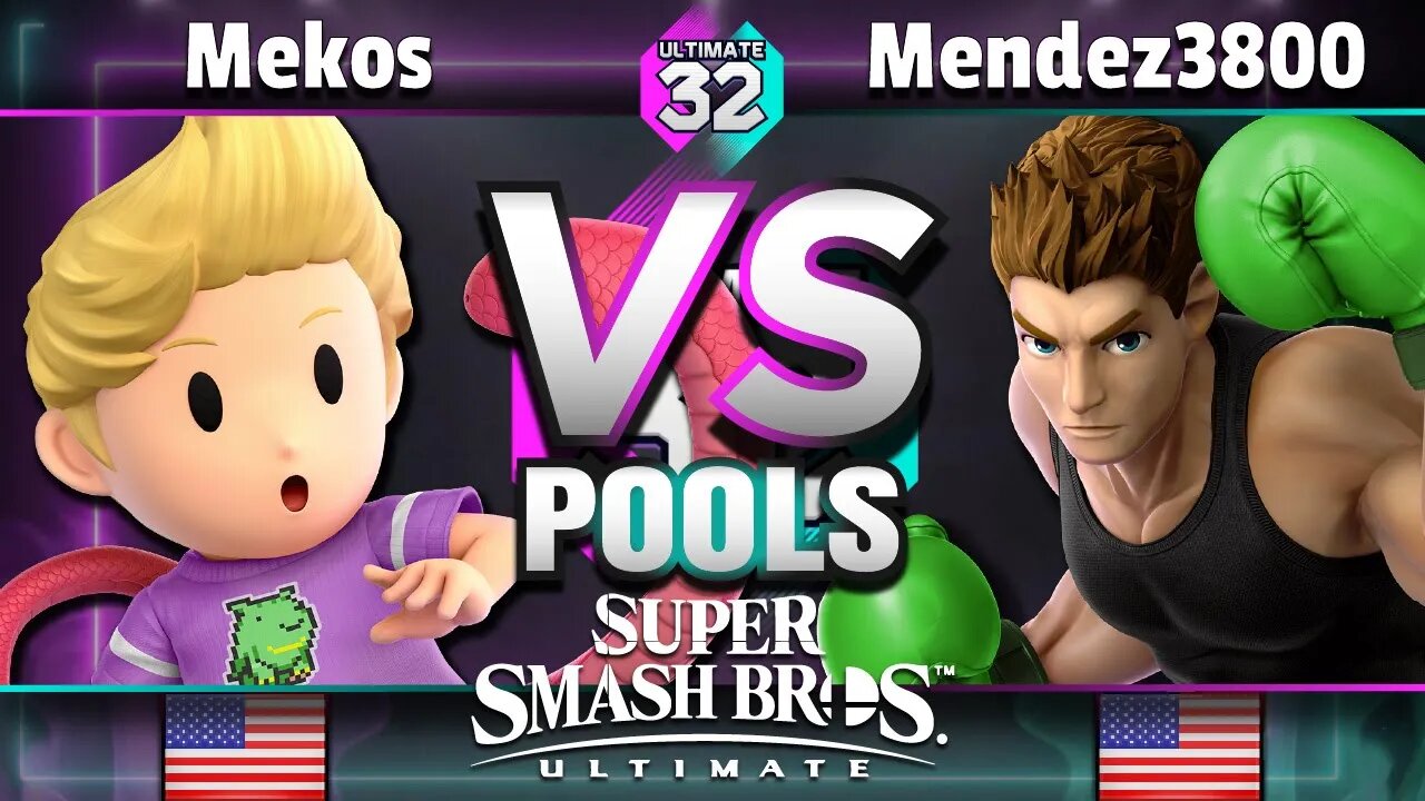 ULTIMATE 32 Pools - Mekos (Lucas) vs. Mendez3800 (Little Mac) - Smash Ultimate