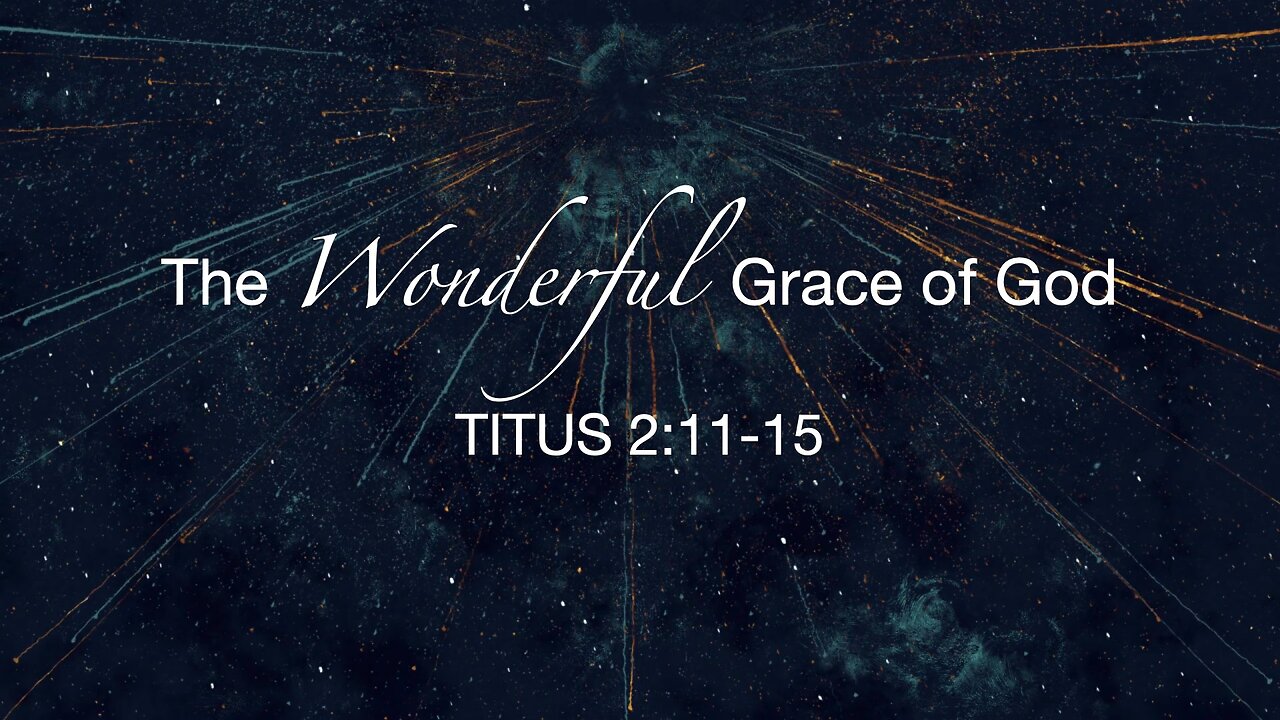 The Wonderful Grace Of GOD | Jubilee Worship Center