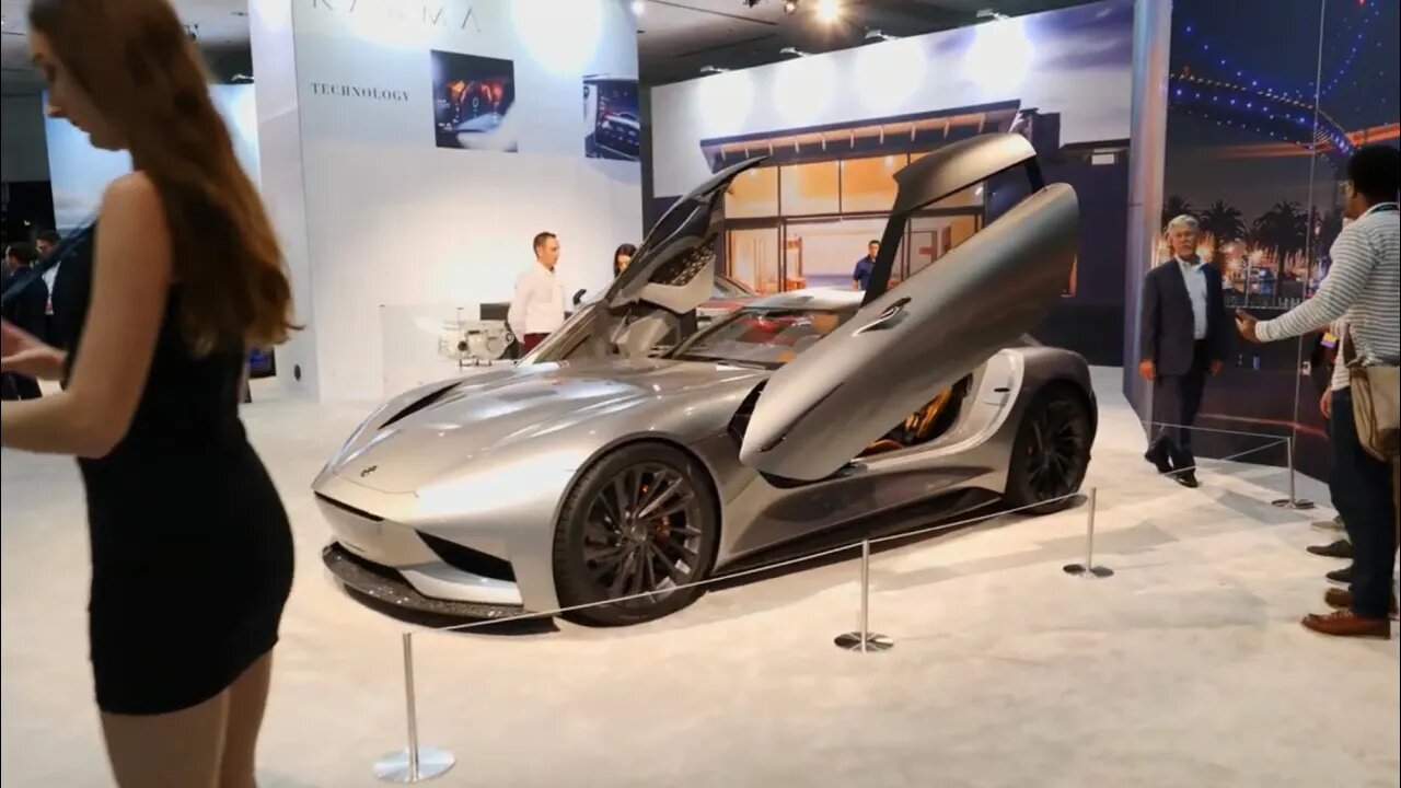 KARMA BOOTH AT 2019 LA AUTO SHOW - SC2 CONCEPT CAR!