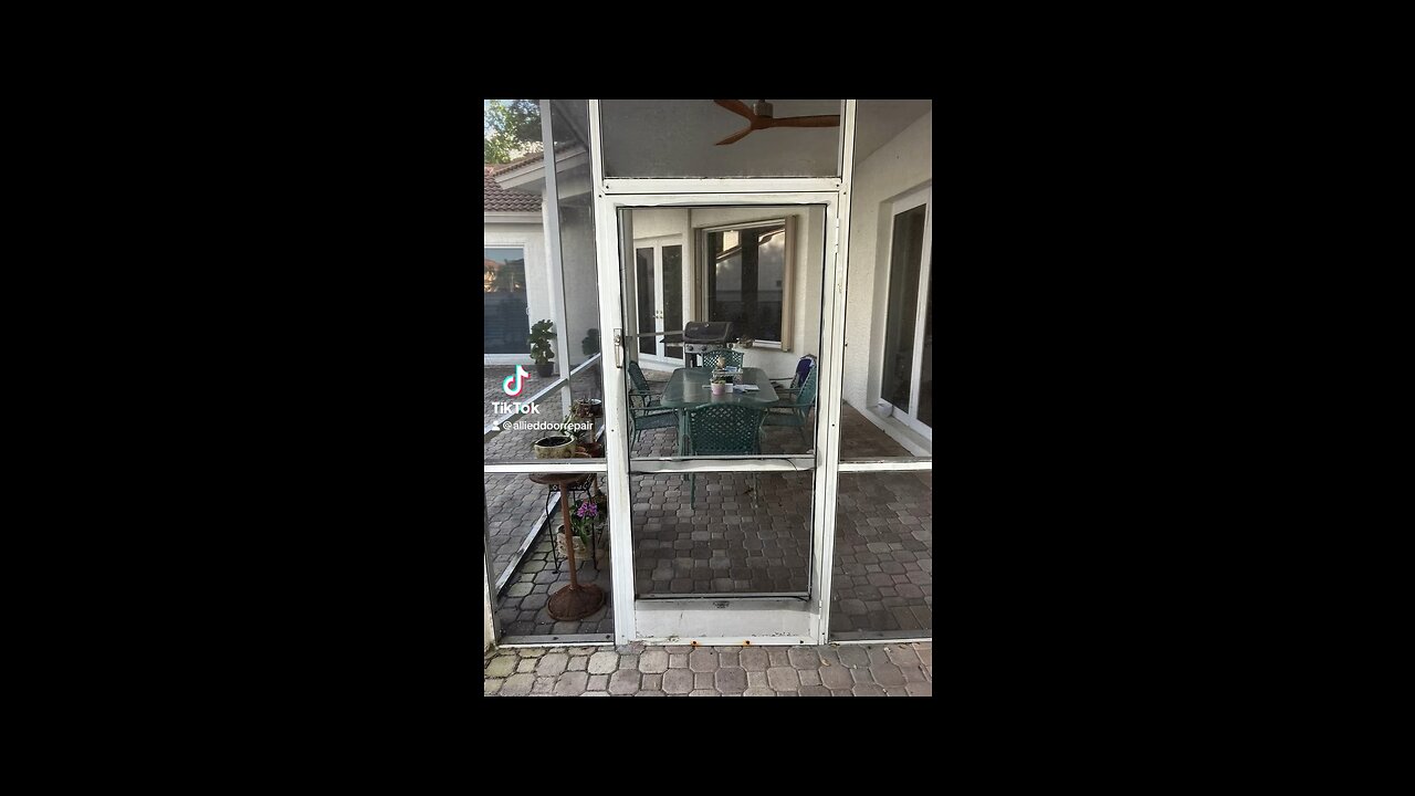 New residential swing screen door procurement, delivery, building and installation in #bocaraton