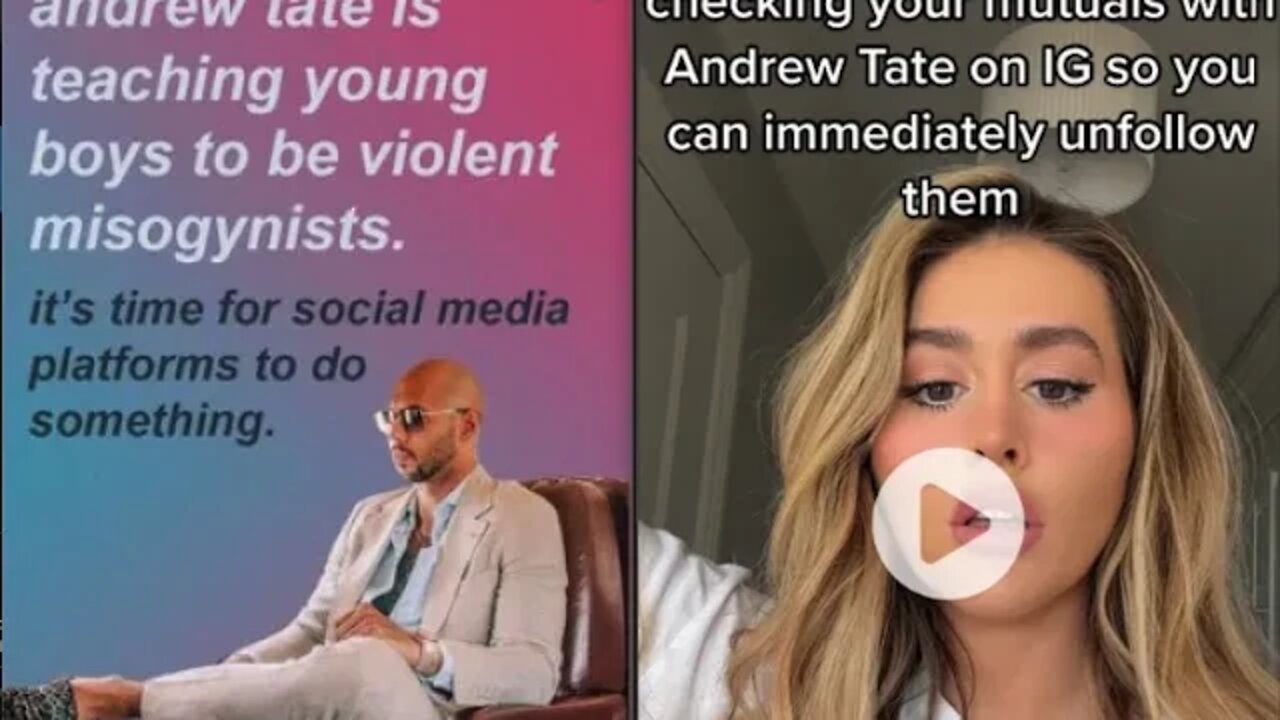 Tiktoker performs ritual voodoo curse on andrew tate | 304's unfollow Andrew Tate L trend.
