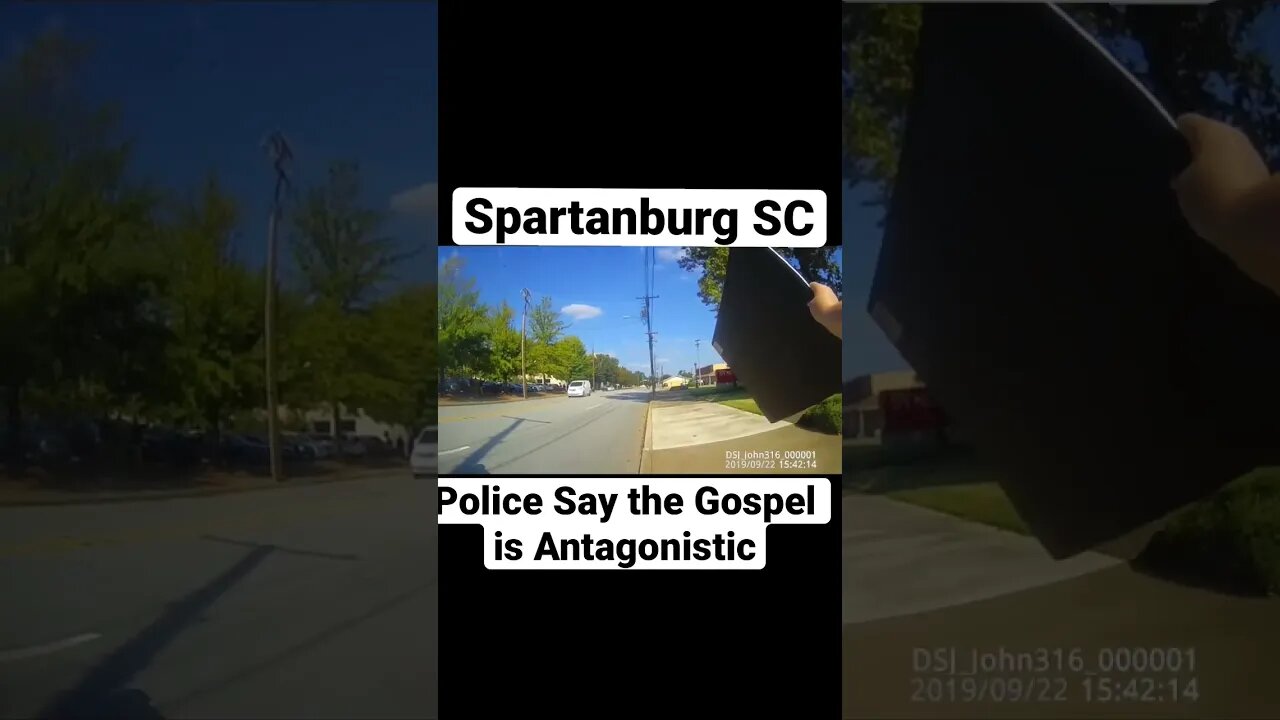 Spartanburg SC Police Officer Hates the Gospel