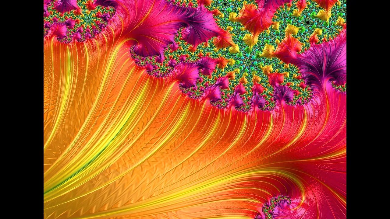 Orange Flower Fractal Jigsaw Puzzle Time Lapse