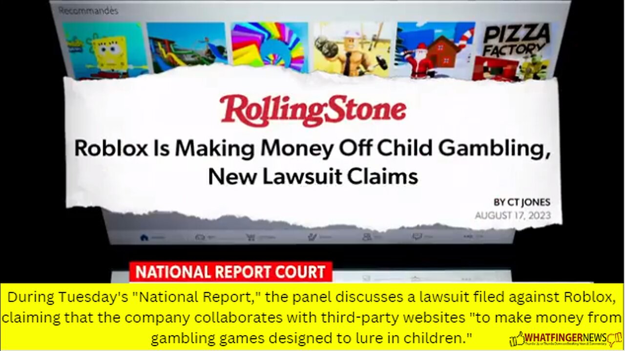 During Tuesday's "National Report," the panel discusses a lawsuit filed against Roblox