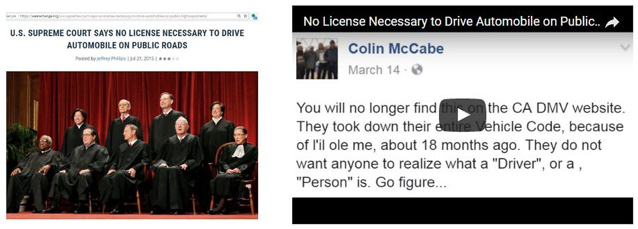 SCOTUS SAYS NO LICENSE NEEDED TO DRIVE!