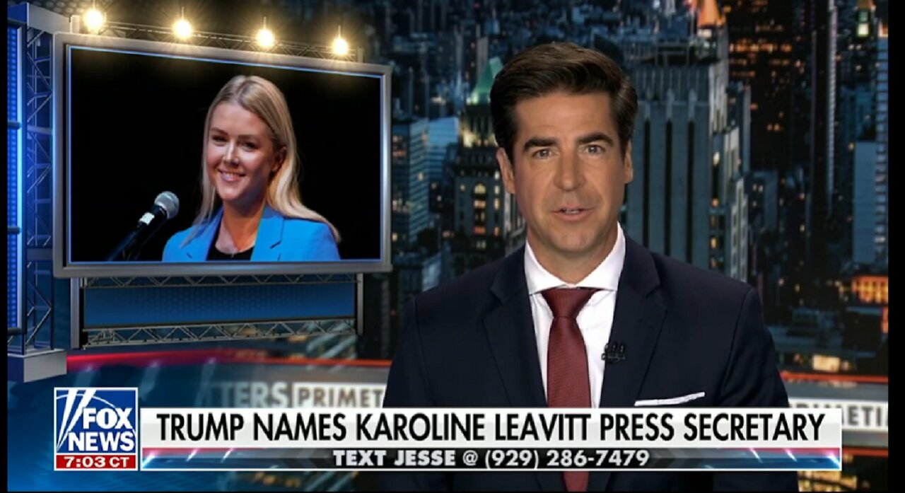 TRUMP NAMES KAROLINE LEAVITT PRESS SECRETARY