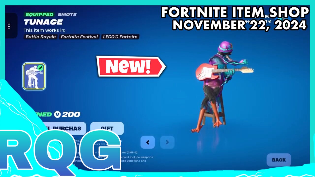 “NEW” CHAMPION DRAKE+NEW EMOTE & SHOES! FORTNITE ITEM SHOP (November 22, 2024)