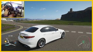 ALFA ROMEO GIULIA QUADRIFOGLIO - Forza Horizon 4 gameplay / logitech g29