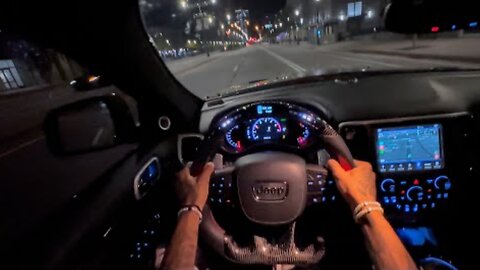 LATE NIGHT TRACKHAWK DRVE POV