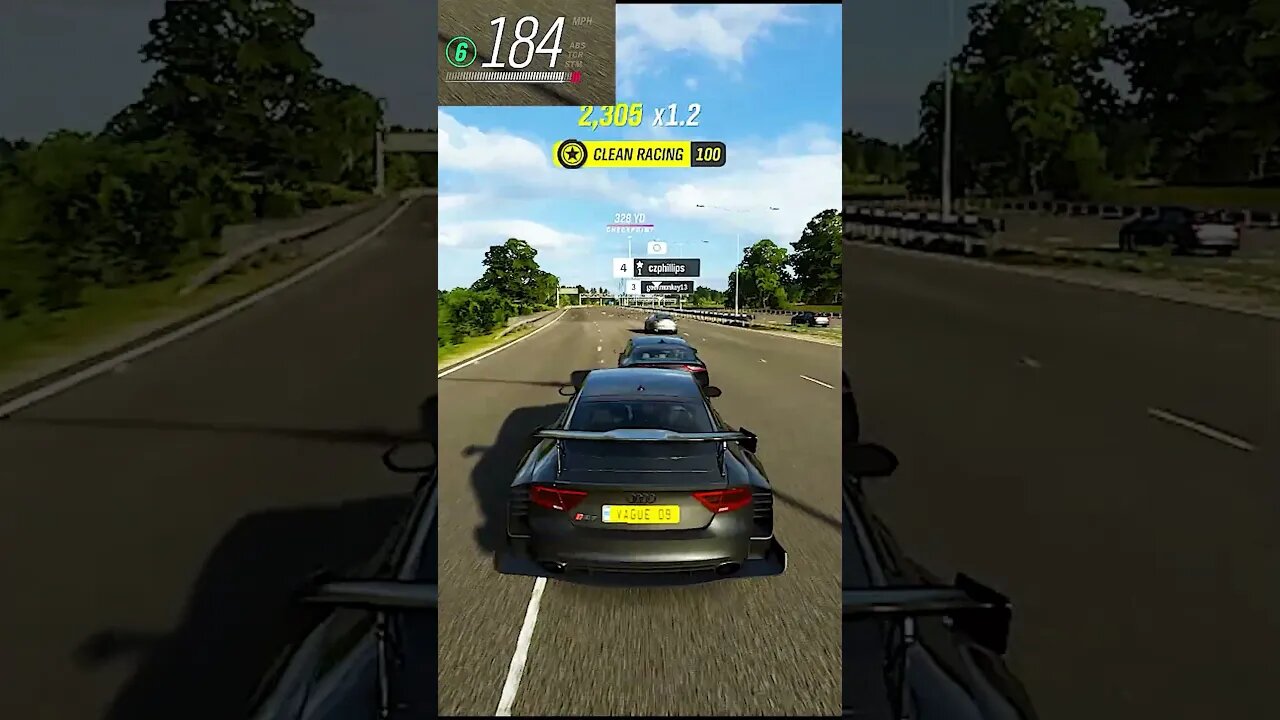 Crashed ??? - AUDI RS 7 #shorts #audi #dragrace #forzahorizon4