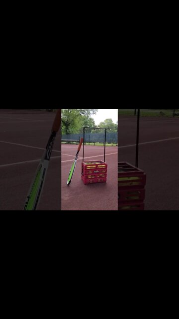 tennis early morning start on red clay #tennis #short #tennisplayer #usta