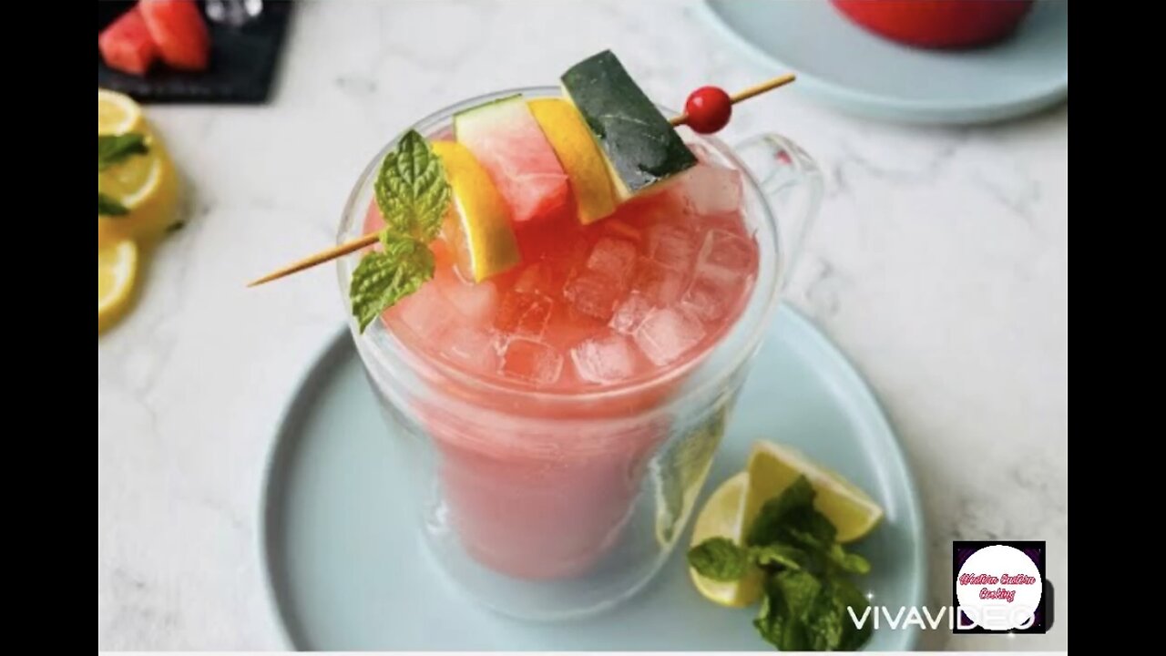 Watermelon Green Tea Detox Drink Recipe