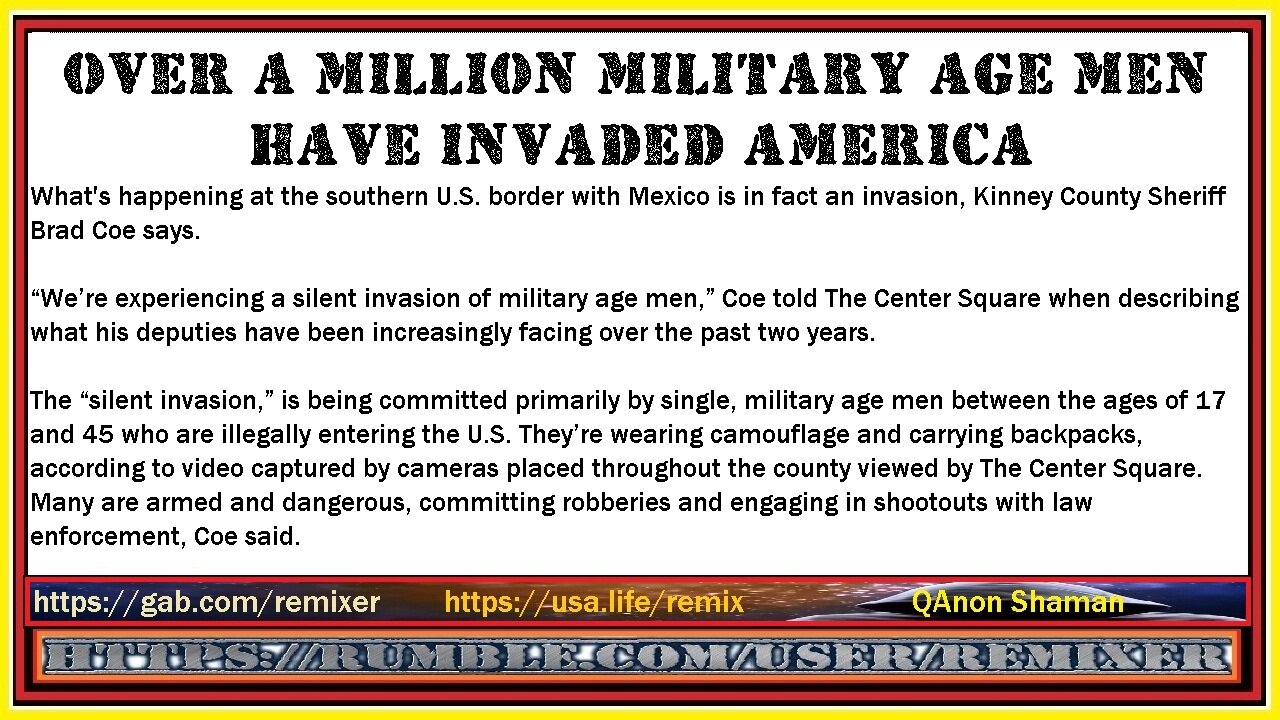 over a million military age men have invaded America