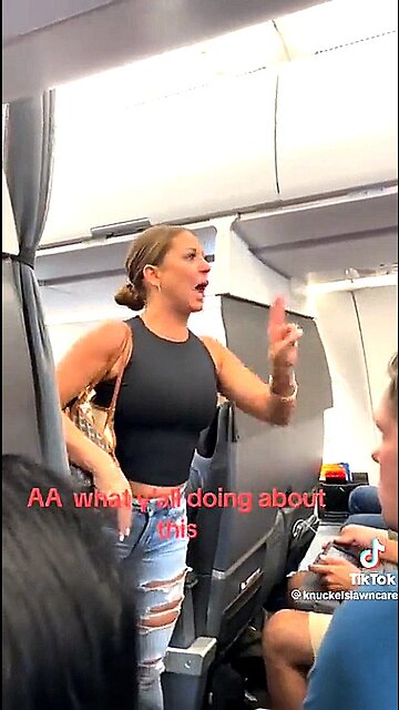 Woman Creates Chaos on Flight, Insists Passenger Is 'Not Real'