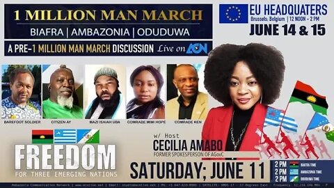 MOBILIZATION AHEAD OF ONE MILLION MAN MARCH - BRUSSELS JUNE 14 AND 15