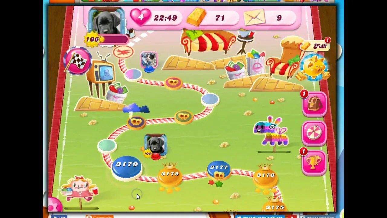 Candy Crush Level 3178 Talkthrough, 10 Moves 0 Boosters