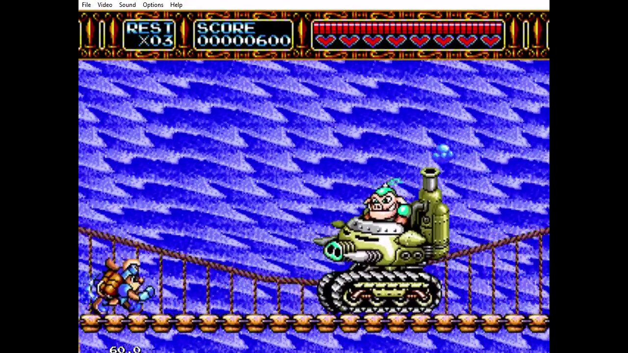 Rocket Knight Adventures (Genesis) Longplay