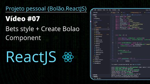 "Bolão" Web Project React.js & Node.js - #7 (Bets style + Create Bolao Component)