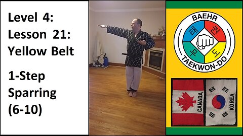 Baehr Taekwondo: 04-21: Green Stripe: 1-Step Sparring (6-10)