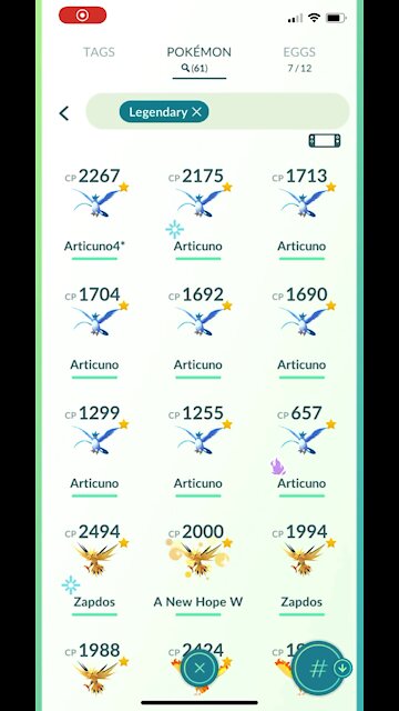 Pokémon go - 🟡 It’s Legendary 🟡 - Only legendary Pokémon