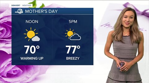 70s and breezy Mother's Day in Denver