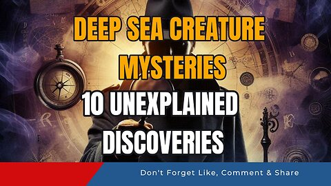 Deep Sea Creature Mysteries: 10 Unexplained Discoveries